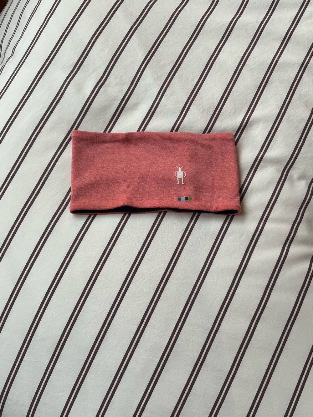 Smartwool Coral Pink Performance Headband with Mini Logo